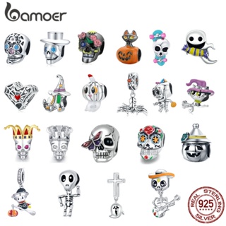 Pingente Bamoer De Abóbora E Contas De Crânio De Prata Esterlina 925 Para Bracelete Pulseira De Encantos Europeus Requintados Artesanato Jóias Novidade De Halloween SCC965 em Oferta na Shopee