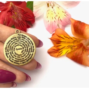 MEDALHA PAI NOSSO MÉDIA Nº 331 (10 unidades) em Oferta na Shopee