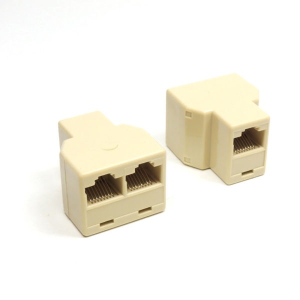 Adaptador Rj45 Duplo 1 Fêmea X 2 Fêmeas 1 Unidade