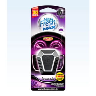 Odorizador automotivo papel luxcar new fresh max lavanda em Oferta na Shopee