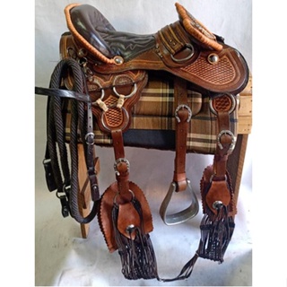 Arreio De Cabeça Paulista Trançada Couro Legitimo Completo em Oferta na Shopee