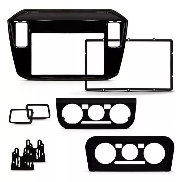 Moldura 2 Din Volks Up 2017, 2018 - Black Piano em Oferta na Shopee