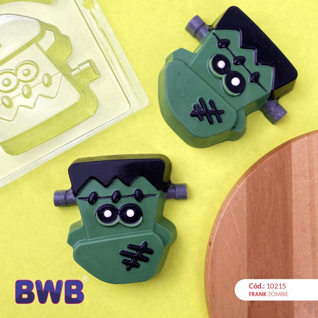 Forma FRANK ZUMBI De Acetato BWB 3 Partes com Silicone Para Festa Dias Das Bruxas e Halloween. em Oferta na Shopee