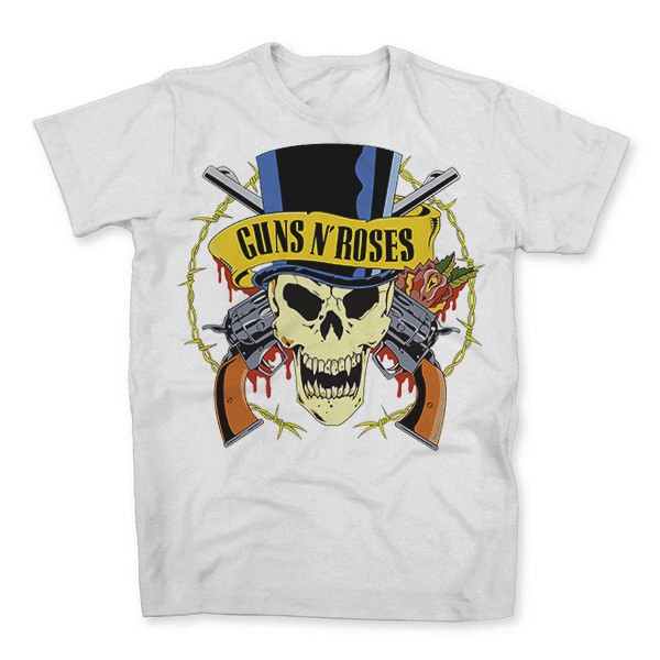 Camiseta Algodao Guns N Roses Bandas Banda Rock Roll Slash Axl Hard Grunge Punk Nervous