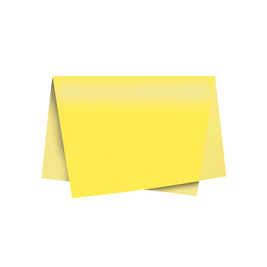 Papel de Seda - 50x70cm - Amarelo - 10 folhas - Rizzo Distribuidora