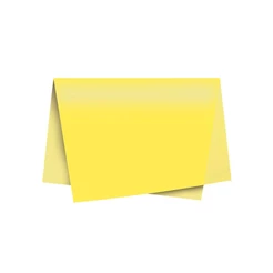Papel de Seda - 50x70cm - Amarelo - 10 folhas - Rizzo Distribuidora