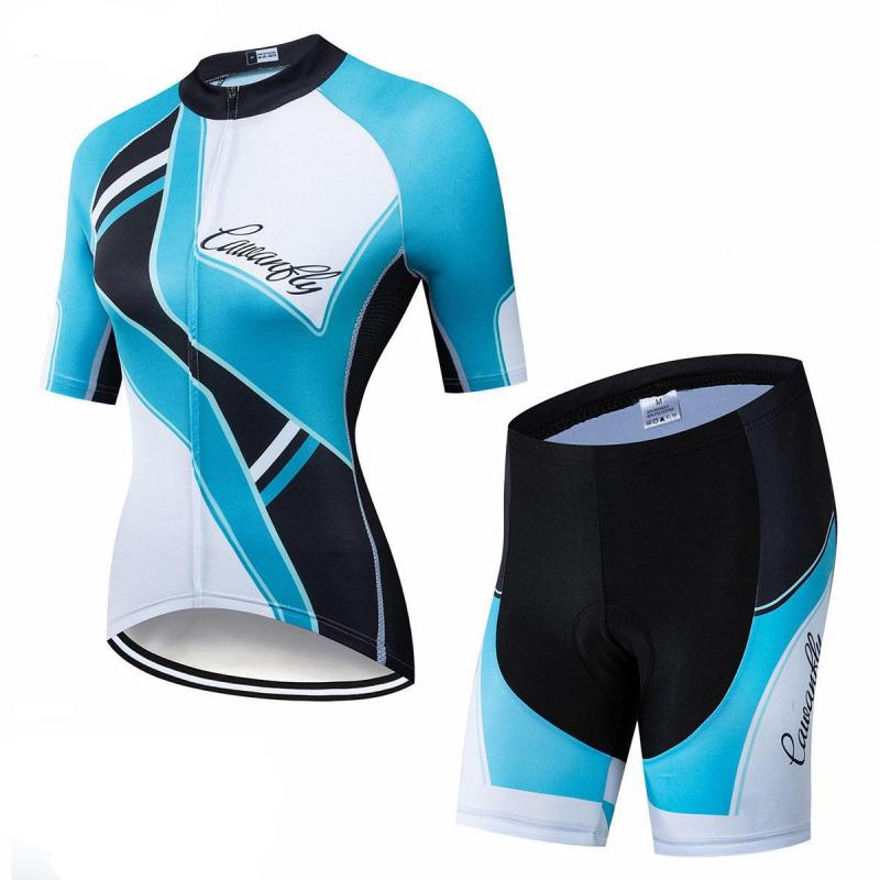 conjunto de ciclismo feminino