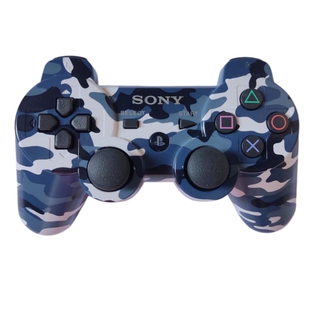 Controle Dualshock PS3 Camuflado Azul Caveira e stranger things ...