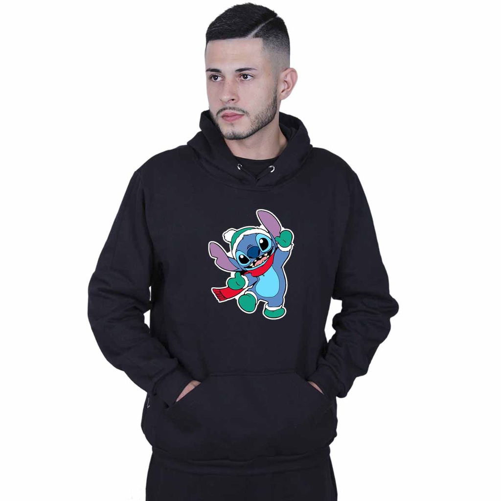 Moletom Agasalho Casaco Lilo Stitch Duende Natal Blusão