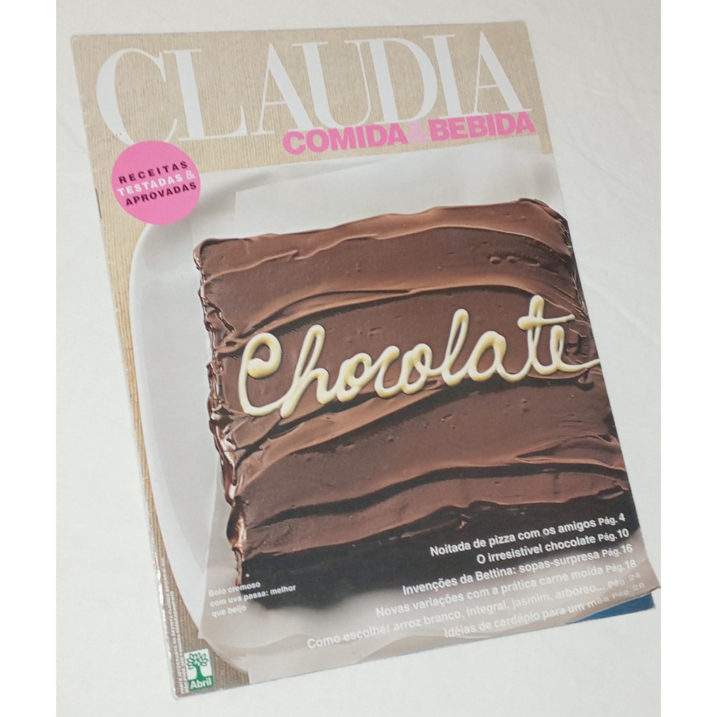 Revista Claudia Comida E Bebida Chocolate