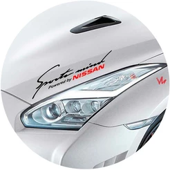 Adesivo Sports Mind Powered by NIssan Carro