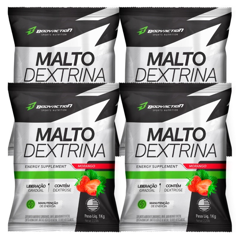 Pré Treino Maltodextrina Malto Dextrin Energia 1kg - Bodyaction ...