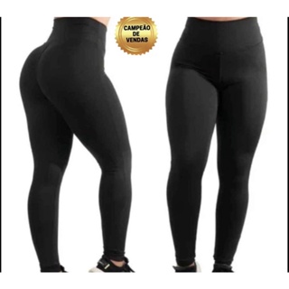 Legging Suplex cintura alta fitness modelagem perfeita em Oferta na Shopee