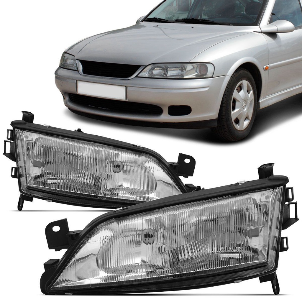 Par Farol Vectra 1996 1997 1998 1999 Foco Duplo Cromado em Oferta na Shopee