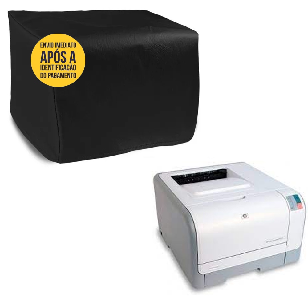 Capa para Impressora Laser 1215 Impermeável Preta Flanelada