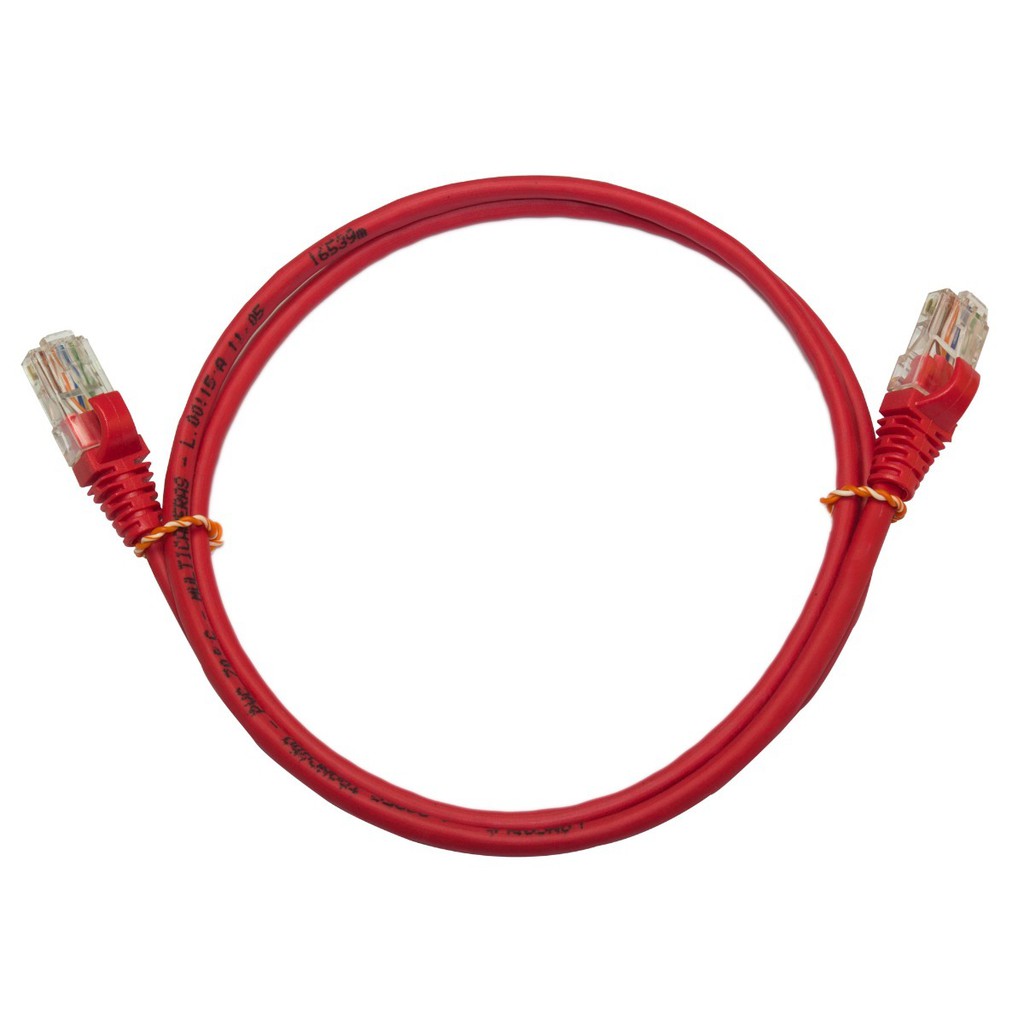 Cabo Rede Cat5e Utp Conector Rj45 - 2 Mts Vermelho Com Capa