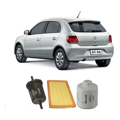 Kit Filtro Gol G5 G6 1.0 Oleo Motor E Combustível Tecfil FOX