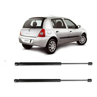 Par Amortecedor Traseira Porta Mala Clio Hatch 2000 A 2016