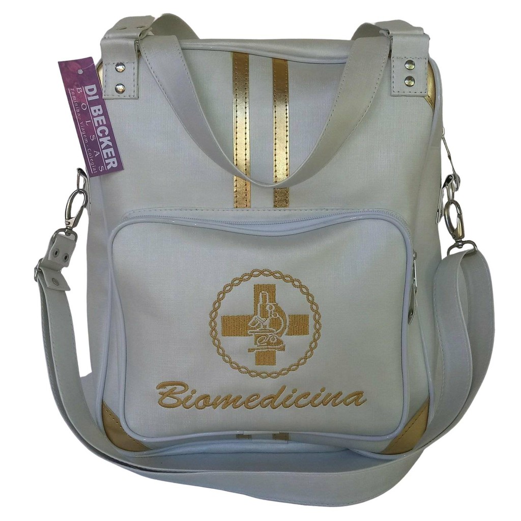 Bolsa Feminina Colegial Biomedicina (Branco) | Shopee Brasil