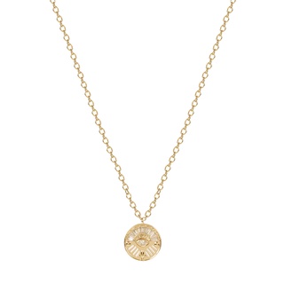 Colar Feminino Folheado Ouro 18K - Pingente Olho Grego