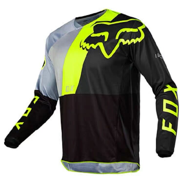 2025 Estoque Pronto Novo Estilo FOX Masculino Manga Comprida Camisa De Motocross Respirável Esportes Ao Ar Livre Mountai