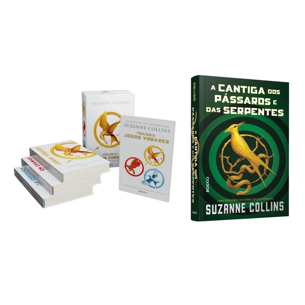BOX TRILOGIA JOGOS VORAZES SUZANNE COLLINS 4 LIVROS | Shopee Brasil