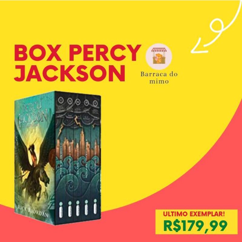 Box Saga Percy Jackson e os Olimpianos volumes COLEÇÃO Shopee Brasil