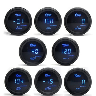 2 " 52mm Car Digital Turbo Boost Gage PSI BAR Temperatura Da Água Medidor De Pressão De Óleo Voltímetro EGT Tachômetro RPM Caliber