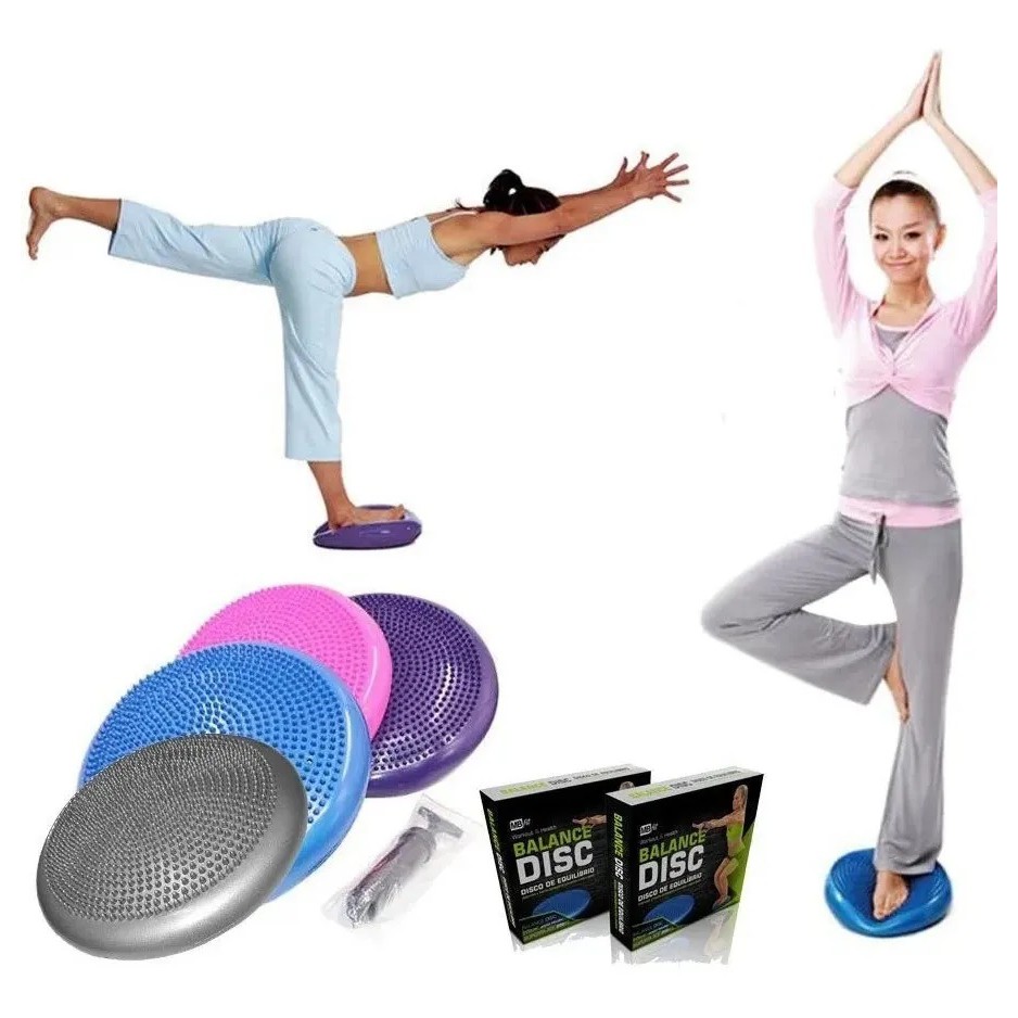 Disco Equilíbrio Inflável Fisioterapia Pilates Funcional Fit