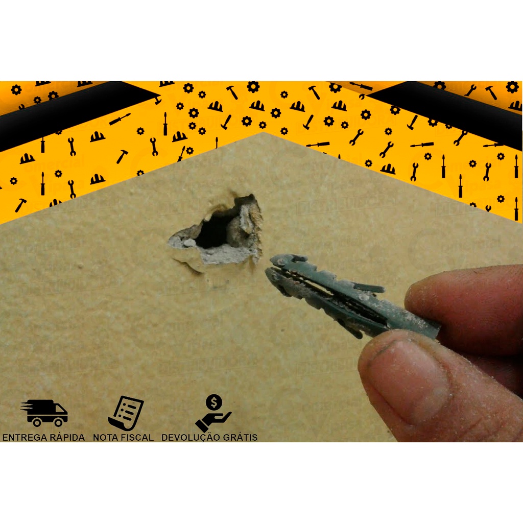 Buchas Para Parafusos Fixação Para Parede Com Anel Pacote Vários Modelos A Escolha