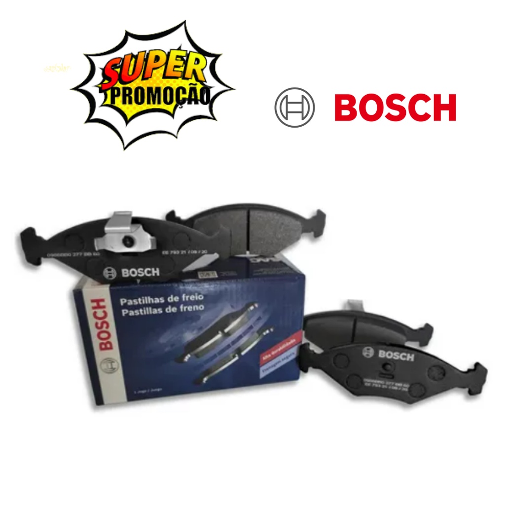 Jogo Pastilha de Freio Dianteira Fiat Palio Siena 1.0 1.3 1.4 Original BOSCH 2001 2002 2003 2004