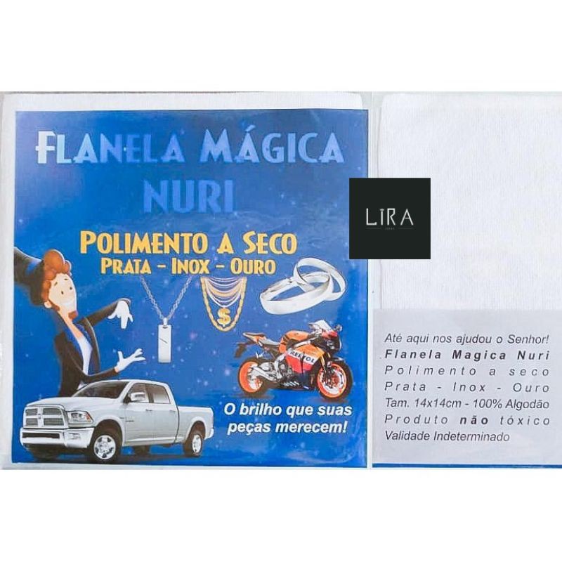 Kit C/10 Flanelas Mágicas Limpa Prata Ouro Nuri Original!!
