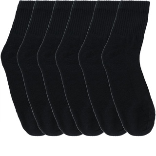 Kit Meia Esportivo STZ Seis Pares 39 ao 42 Preto