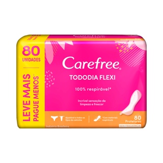 PROTETOR DIÁRIO CAREFREE TODODIA FLEXI SEM PERFUME PAGUE 60 E LEVE 80 UNIDADES em Oferta na Shopee
