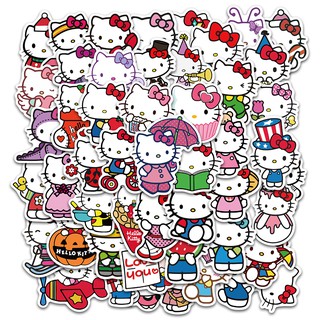 50 Pcs Dos Desenhos Animados Olá Kitty À Prova D 