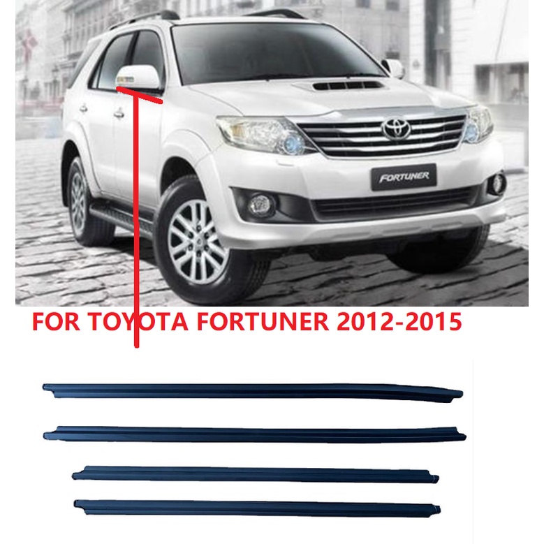Para TOYOTA FORTUNER 2012-2015 Carro Fora Da Janela Moldagem Weatherstrip Cinto De Vedação Tira Meteorológica Plástico
