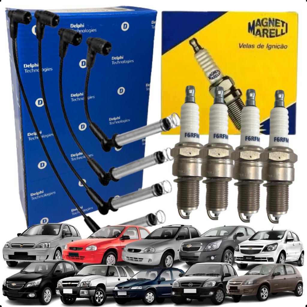 Kit Jogo Cabo E Vela De Ignição Corsa Wind Corsa Classic Blazer Celta em Oferta na Shopee