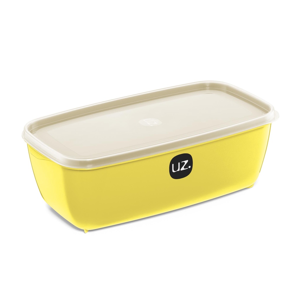 Pote Retangular Multiuso Com Tampa 500ML Microondas/Freezer CORES - UZ Utilidades