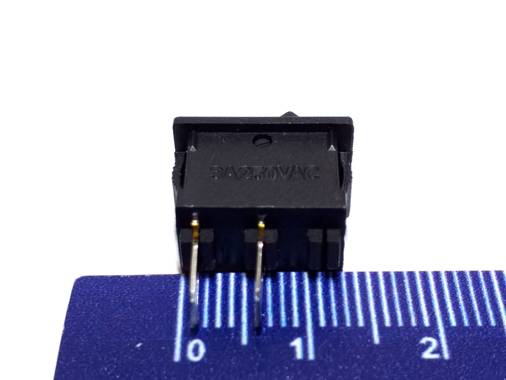 10 Chave Tik Tak Quadrada Mini 2 Posições 2 Terminais KCD11 TicTac Interruptor Ideal Para Luminárias Leds
