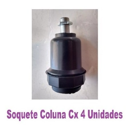 Kit 14 Soquetes Coluna Lustre Abajur E-27 Niple Porca M10
