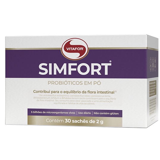 Simfort Probiotico Em Pó c/30 Sachês 2g  Vitafor