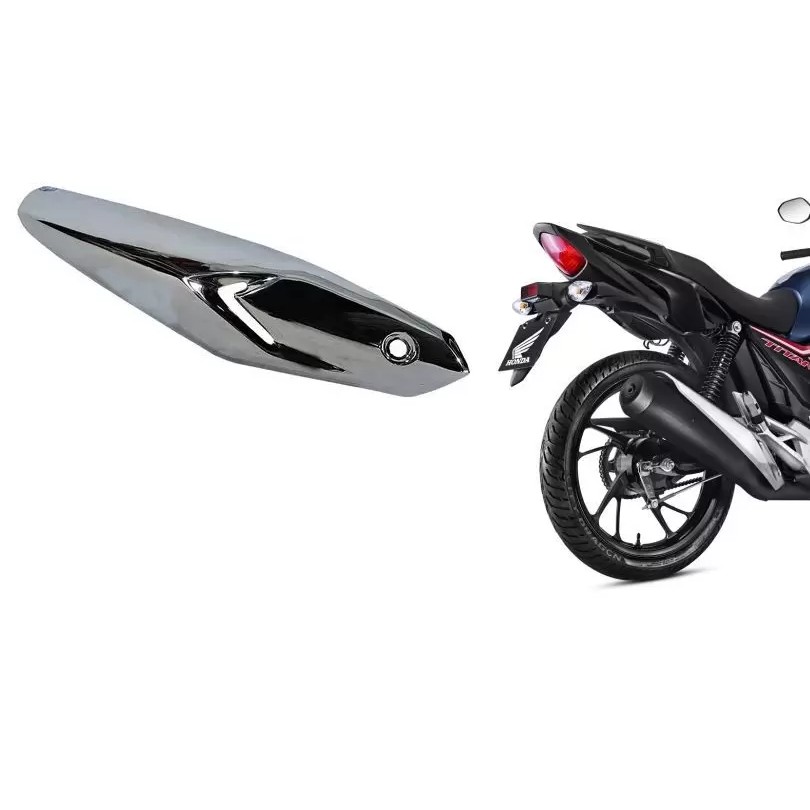 Protetor De Escapamento Cromado Fan Start Titan 160 2016/2022 100171 — imagem 2 de 2