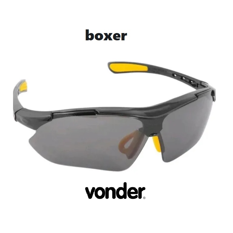 Oculos De Proteção Epi Segurança Visao Tatico modelo boxer FUME