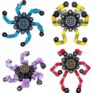 Fidget Spinner , Fingertip Transformável Gyro , Spinning Top Toy , Brinquedos Sensoriais , Alívio Do Stress E Anti-Ansiedade Para Adultos Crianças em Oferta na Shopee