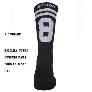 Meia Cano Médio de Compressão NÚMERO 8 em Oferta na Shopee