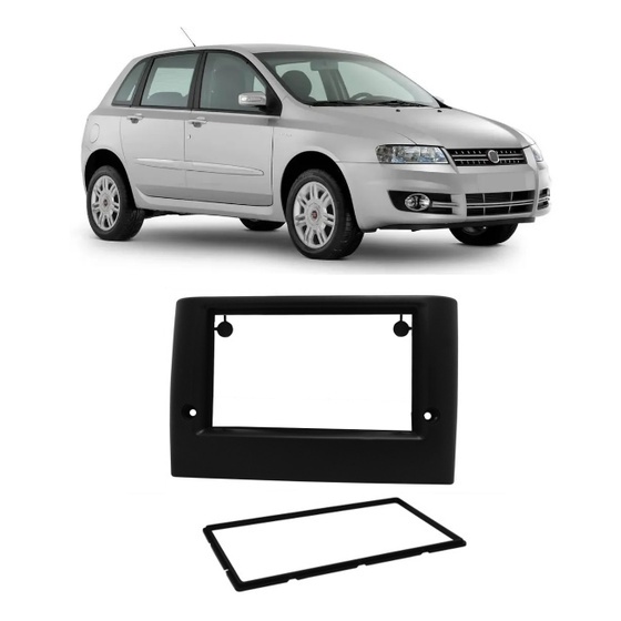 Moldura Painel DVD 2 Din MP5 Central Multimidia Fiat Stilo Stillo Fiamon