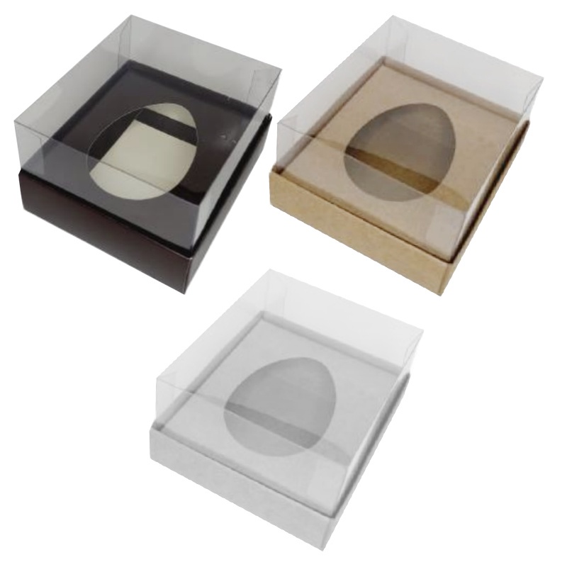 Caixa para Ovo de Colher 100g (11x12,7x7,5cm) - 05 - unidades - ASSK - Kafe Embalagens