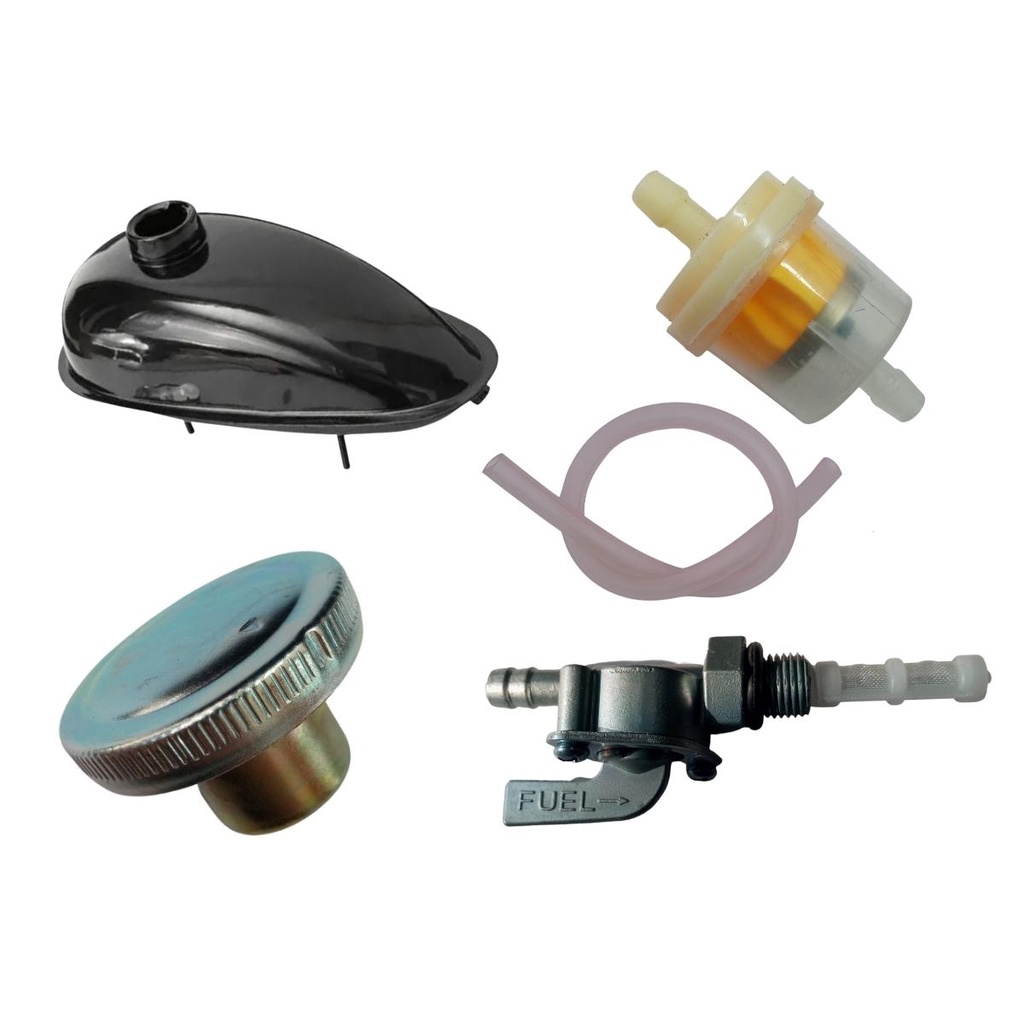 Kit tanque de combustível completo bicicleta motorizada 2L