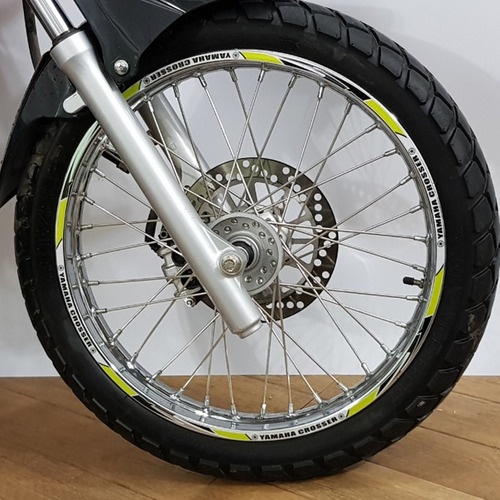 Friso Adesivo Refletivo Limão Roda Moto Yamaha Crosser 150