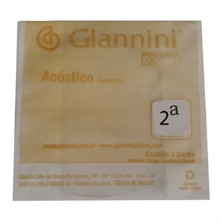 Corda Avulsa Violão Aço 2ª Si Giannini Acúst. Gespw.2 em Oferta na Shopee